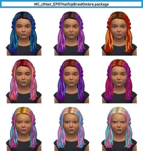 Sims 4 ombre hair cc - fozresources