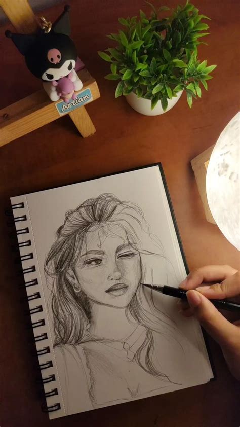 Pencil sketch drawing sketchbook artwork – Artofit