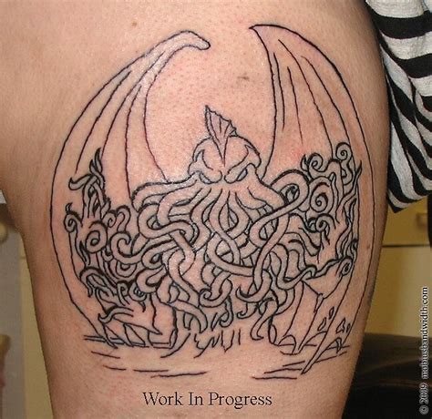 "Cthulhu tattoo" by J-Mobius | Redbubble