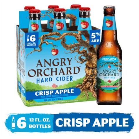 Angry Orchard Crisp Apple Hard Cider Beer, 6 bottles / 12 fl oz - Ralphs