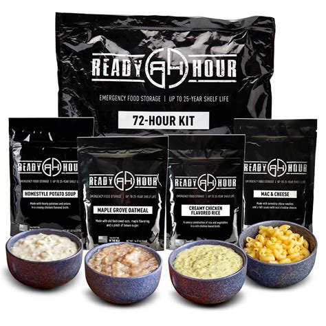 Ready Hour 72-Hour Food Kit - Long Weekend Pack-25 Year Shelf Life – Camping Survival