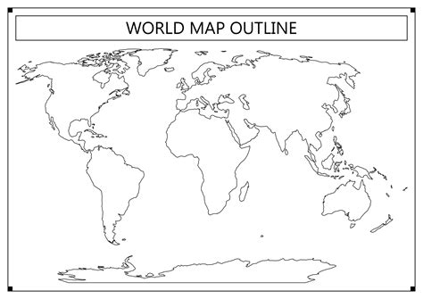 World Map And The Continents