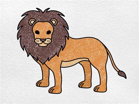 How to Draw a Lion - HelloArtsy