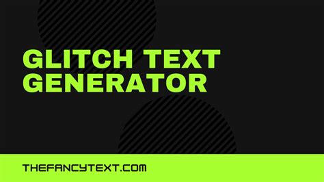 glitch Text Generator toll by the fancy text best tool