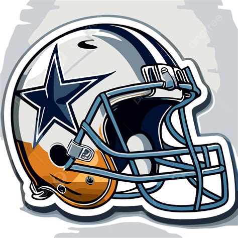 Cowboys Helmet Sticker Vector Clipart, Helmet Clipart, Sticker Clipart, Dallas Cowboys Helmet ...