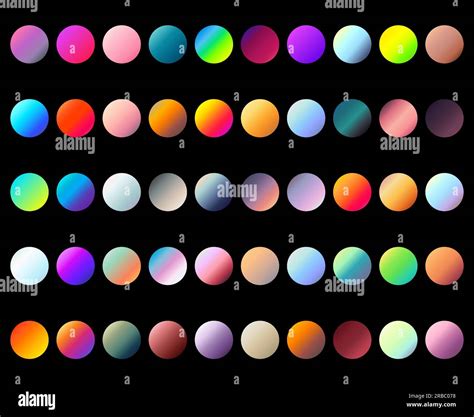 Round gradient set with modern abstract backgrounds. Colorful fluid covers for calendar ...