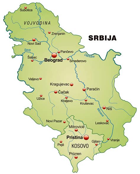 Cartina Geografica Del Serbia Mappa O Carta Mapa Map Of Serbia | Porn Sex Picture