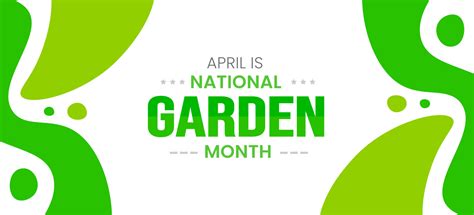 National Garden Month background or banner design template celebrated in April. 22177225 Vector ...