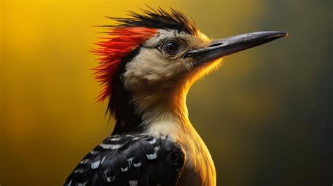 Premium AI Image | Woodpecker in beautiful light with natural habitat