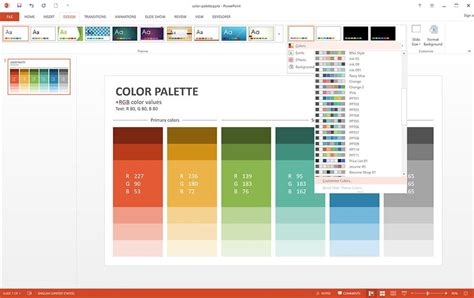 How to Customize PowerPoint Color Palette - Slideson