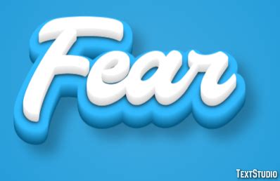 Fear Text Effect and Logo Design Word