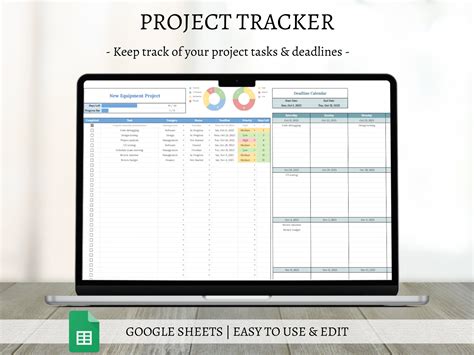 Project Tracker Google Sheets Project Task Manager Template Project Planner Spreadsheet With ...