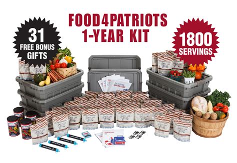 Enter To Win A FREE 1-Year Food4Patriots Kit (1800 meals) Spring/Summer 2016