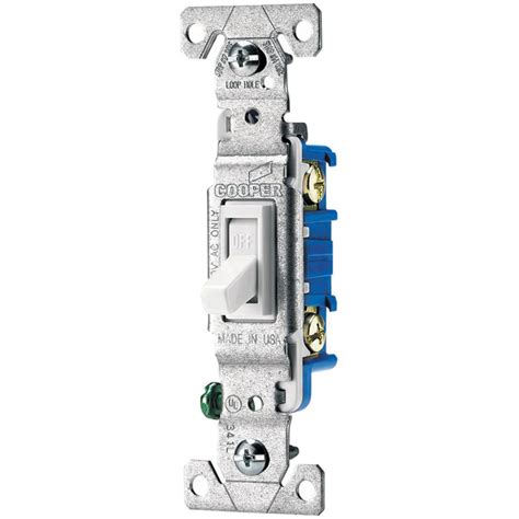 Eaton 15-Amp Single-Pole White Toggle Light Switch at Lowes.com