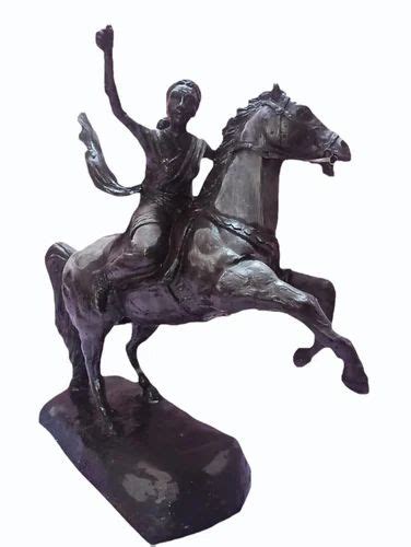 Brown Resin Rani Lakshmibai Statue, Packaging Type : Carton Box at Rs 35,000 / Piece in Gwalior