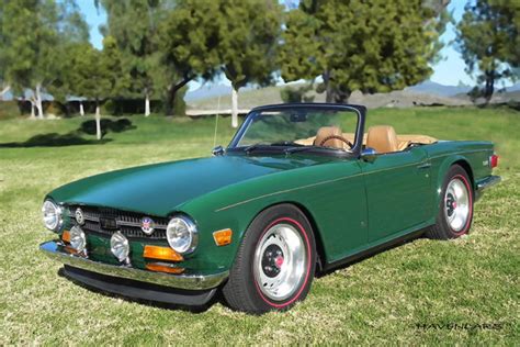 1972 Triumph TR6 British Racing Green New Tan interior Runs great and reliable - Classic Triumph ...