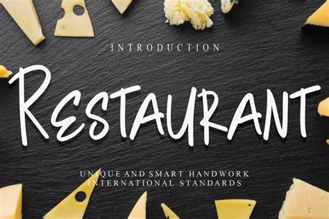 Restaurant Free Font | Hey Fonts