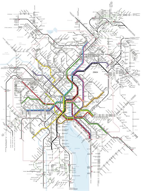 Large detailed metro map of Zurich city. Zurich city large detailed metro map | Vidiani.com ...