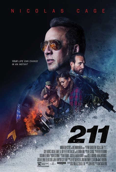 Poster and trailer for action thriller 211 starring Nicolas Cage