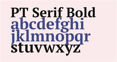 PT Serif Bold free Font - What Font Is