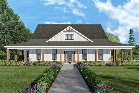 Exclusive Ranch Home Plan with Wrap-Around Porch - 149004AND | Architectural Designs - House Plans