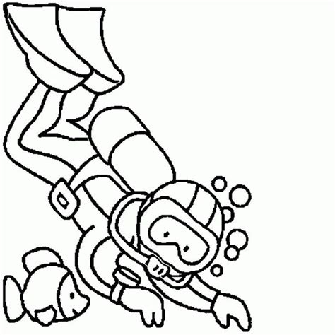 Scuba Diver Drawing - ClipArt Best