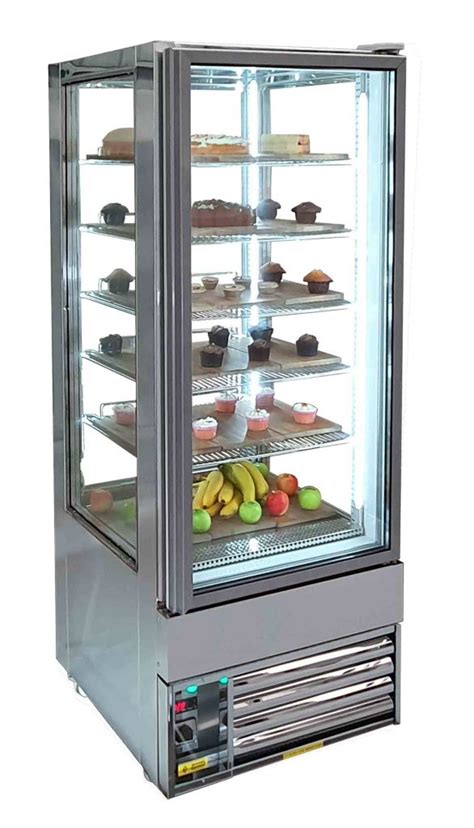 Upright Mirrored Stainless Steel Cake Display Fridge - ECO-Fridge Ltd