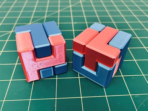 3D printer 5 piece support free puzzle cube • made with Flashforge Adventurer 4・Cults