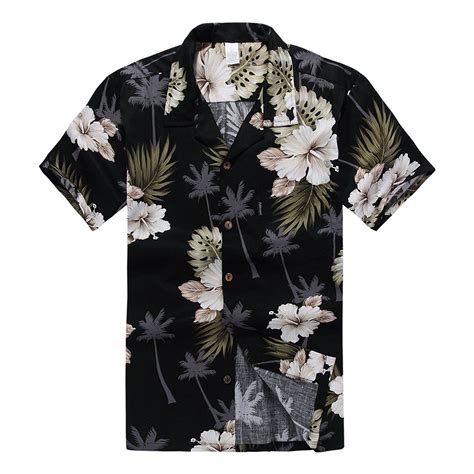 Palm Wave Men's Hawaiian Shirt Aloha Shirt at Amazon Men’s Clothing store: Hawiian Shirts, Mens ...