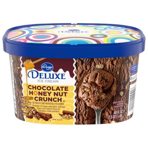 Kroger® Deluxe Chocolate Honey Nut Crunch Ice Cream Tub, 48 oz - Kroger