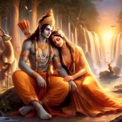 Lord Rama and Sita | Ram sita photo, Rama sita, Shri ram photo