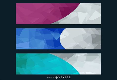 Abstract Creative Wide Banner Background Pack Vector Download