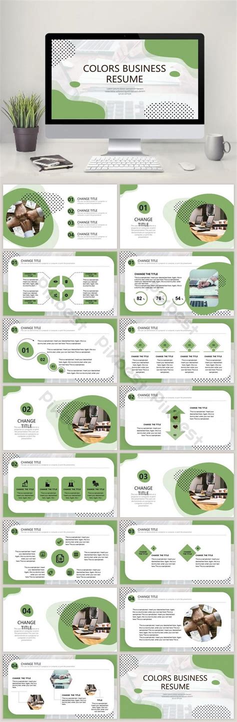 Green Business Ppt Template Green PowerPoint | PPTX Template Free Download - Pikbest