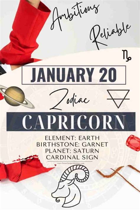 January 20 Zodiac Sign (Capricorn) Birthday: Personality, Zodiac Sign, Compatibility, Ruling ...