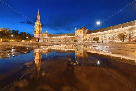 Seville Plaza de Espana night – Songquan Photography