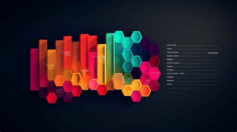 Vibrant And Dynamic Infographic Illustrating Colorful Abstract Patterns Background, Graph Bar ...