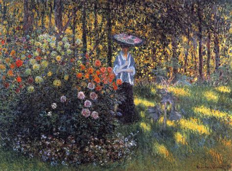 Woman with a Parasol in the Garden in Argenteuil - Claude Monet - WikiArt.org - encyclopedia of ...