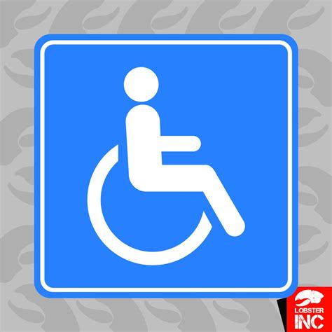 Handicap Sticker Self Adhesive Vinyl Wheelchair Accessible - Etsy