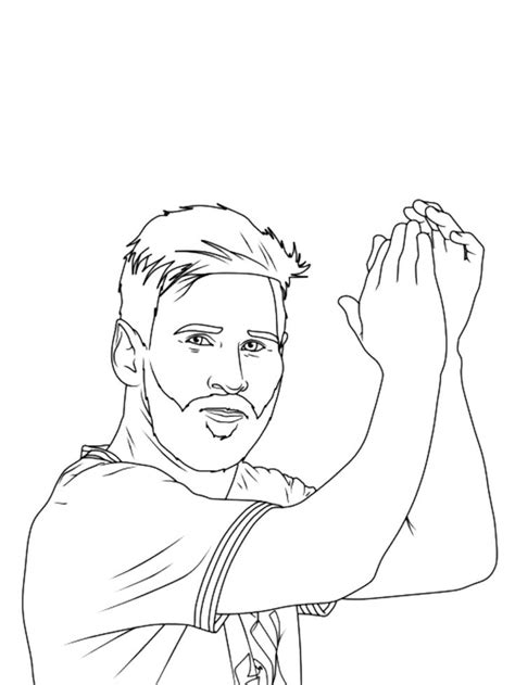 Messi Coloring Sheet Pdf