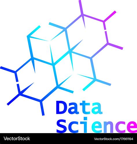 Data science logo icon design Royalty Free Vector Image