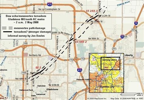 Jon Davies Severe Weather Notes: Bow echo tornadoes in Kansas City early a.m. on 5/2/08