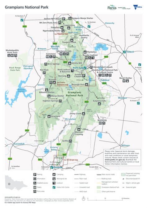 Grampians National Park Map – Verjaardag Vrouw 2020