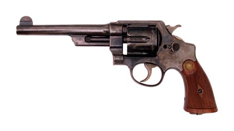 File:Smith and Wesson .44 Hand Ejector 1st Model New Century Triple Lock Canadian Contract .455 ...