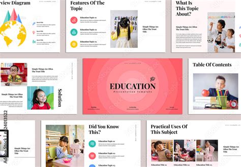 Education Presentation Template Stock Template | Adobe Stock