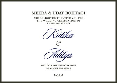 Kritika and Aditiya - Voguish Wedding Invitations