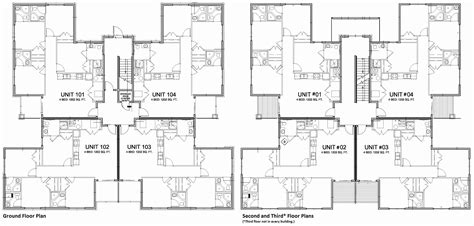 12 Unit Apartment Building Plans | Printable Templates Free