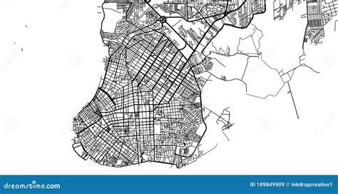 Urban Vector City Map of Belem, Brazil Stock Vector - Illustration of area, guide: 189849909