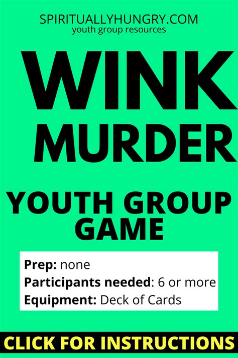 Wink Murder Game Instructions - Spiritually Hungry