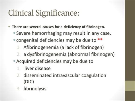 Determination of fibrinogen