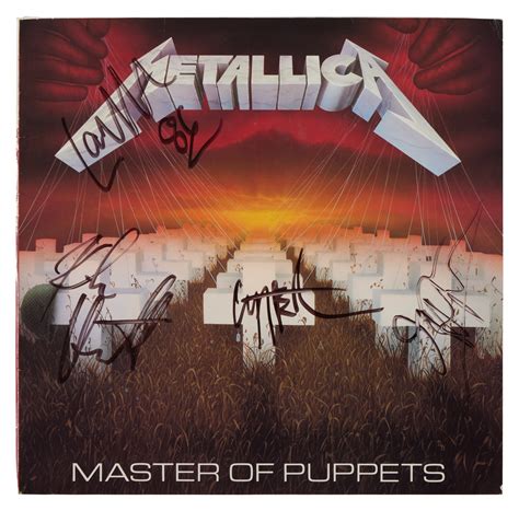 Metallica | Signed "Master of Puppets" album cover | Rock & Roll | Books & Manuscripts | Sotheby's